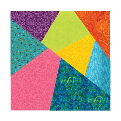 Crazy quilt assembled square shape-cutting die - size 203.2 mm