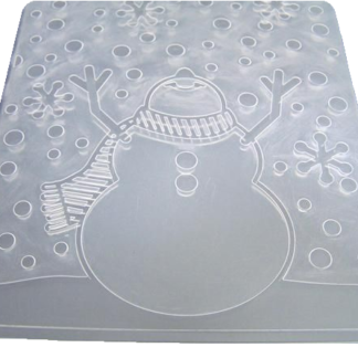 Snowman plastic embossing folder - size 107 x 146 mm