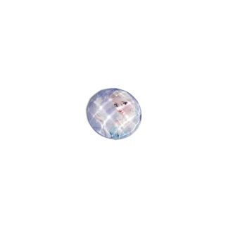 Faceted round flat-back Elsa girl picture cabochons by piece - diametre 18 mm