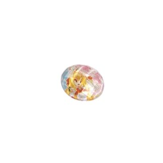 Faceted round flat-back girl picture cabochons - diametre 23 mm - 2 pieces