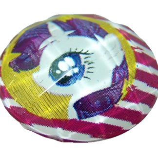 Faceted round flat-back pony picture cabochons by piece - diametre 18 mm