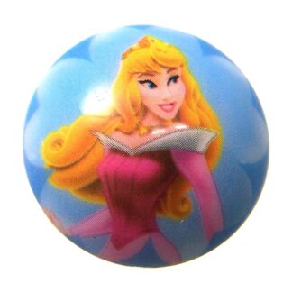 Round blue yellow and pink Disney princess plastic shank buttons - diametre 25 mm - 2 pieces