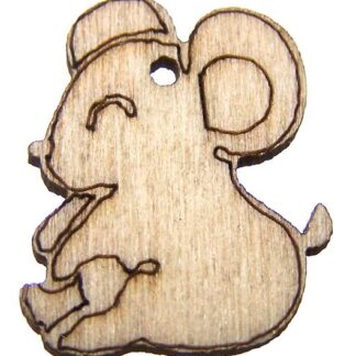Wooden mouse - size 19 x 25 mm