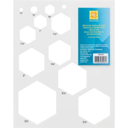 Hexagon template sheet