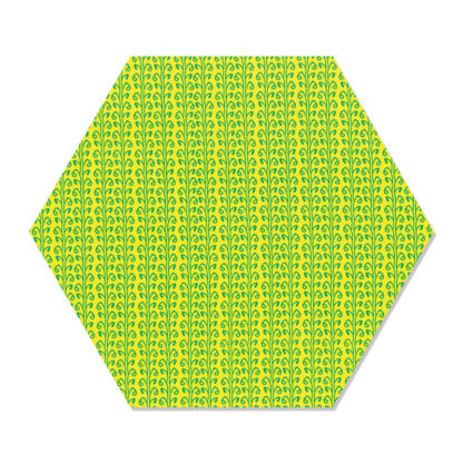 Hexagon shape-cutting die - size 76.2 x 88.9 mm