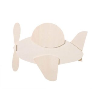 Cream wooden plane - size 110 x 158 mm
