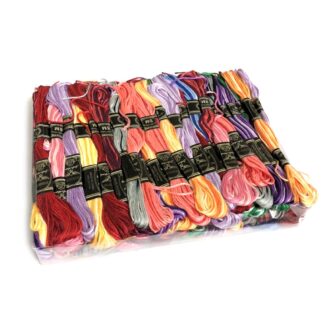 Variegated embroidery thread set - 40 pieces - 8 metres per piece