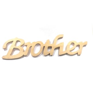 Cream wooden Brother - size 76 x 241 mm