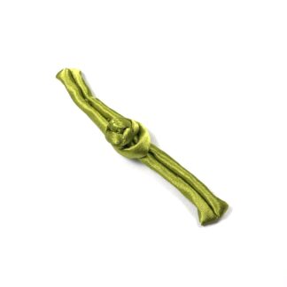 Yellowish green knot frog button closure - length 80 mm