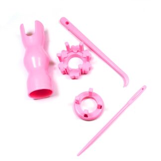 Pink spool knitting loom - size 4 - 110 mm