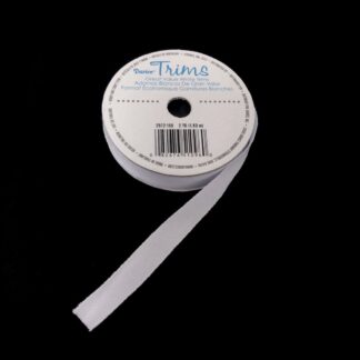 White polyester trim - width 10 mm - length 1.83 metres