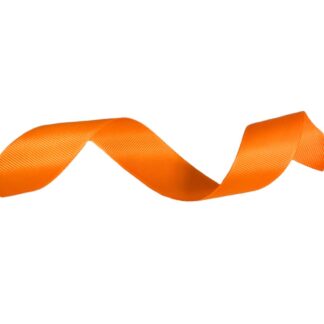 Orange grosgrain ribbon by metre - width 25 mm