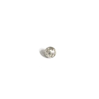 Silvery metal filigree ball - diametre 14 mm