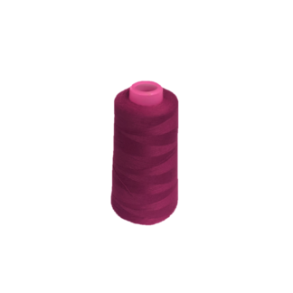 Reddish pink polyester sewing thread by cone - size 50S/3 - length 2500 metres