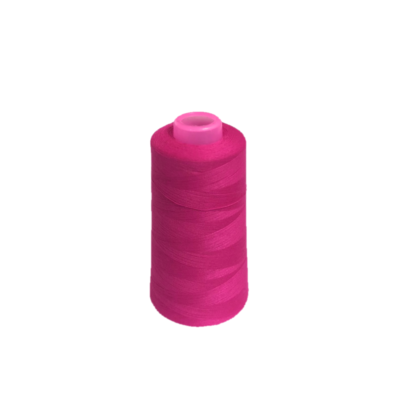 Pink polyester sewing thread by cone - size 50S/3 - length 2500 metres