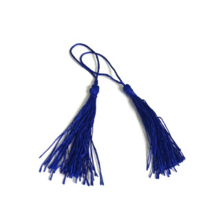 Blue tassels - length 80 mm - 4 pieces