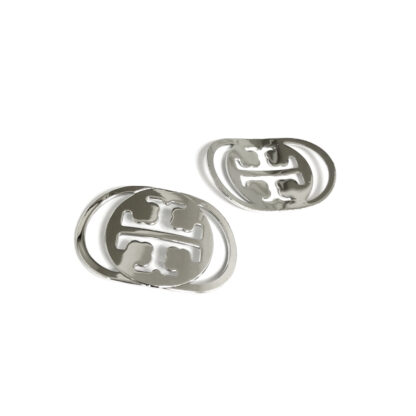 Silvery metal connector - size 25 x 37 mm