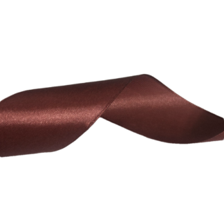 Reddish brown satin ribbon by metre - width 40 mm