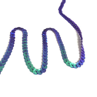Shiny purple sequin string by metre - width 6 mm