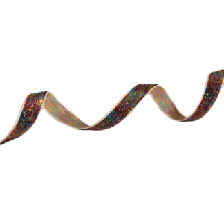 Glittery colourful velvet lurex ribbon by metre - width 10 mm