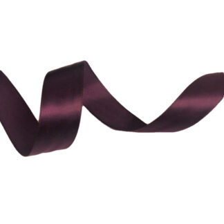 Dark maroon satin ribbon by metre - width 25 mm