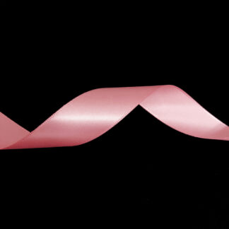 Reddish pink satin ribbon by metre - width 25 mm