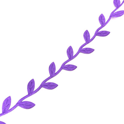 Light purple leaf string ribbon by metre - width 25 mm