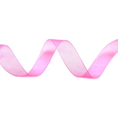 Light pink organza ribbon by metre - width 26 mm