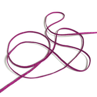 Glittery bluish pink soutache braid by metre - width 3 mm