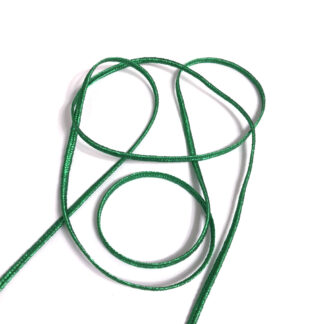 Glittery green soutache braid by metre - width 3 mm