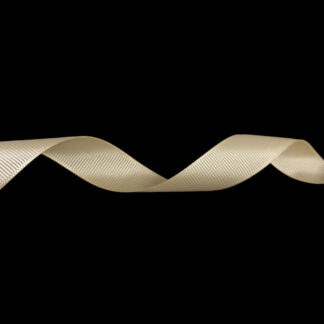Cream yellow grosgrain ribbon by metre - width 12 mm