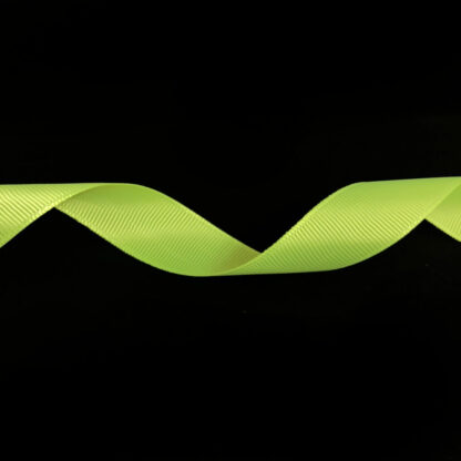 Greenish yellow grosgrain ribbon by metre - width 20 mm