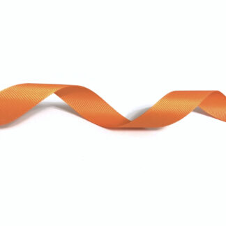 Orange grosgrain ribbon by metre - width 20 mm
