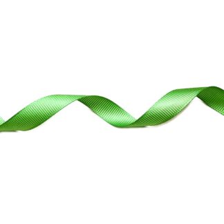 Yellowish green grosgrain ribbon by metre - width 12 mm