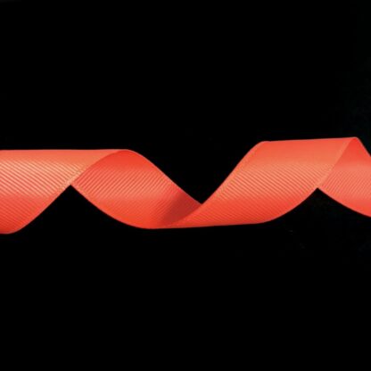 Neon orange grosgrain ribbon by metre - width 25 mm