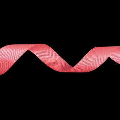 Pink orange grosgrain ribbon by metre - width 12 mm