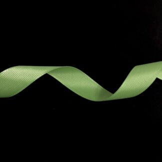 Yellowish light green grosgrain ribbon by metre - width 20 mm
