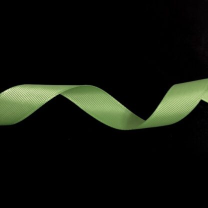 Yellowish light green grosgrain ribbon by metre - width 20 mm