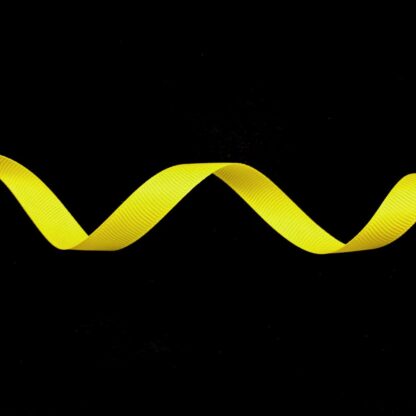 Yellow grosgrain ribbon by metre - width 12 mm