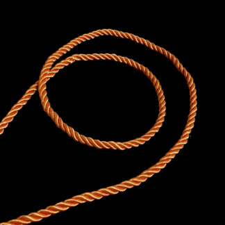 Twisted orange cord rope by metre - diametre 7 mm