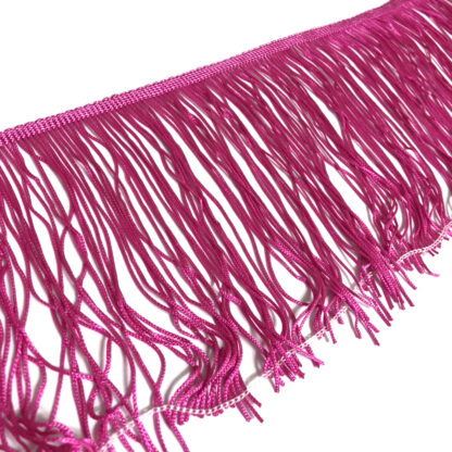 Pink fringe by metre - width 140 mm