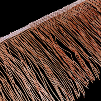 Reddish canary yellow fringe by metre - width 150 mm