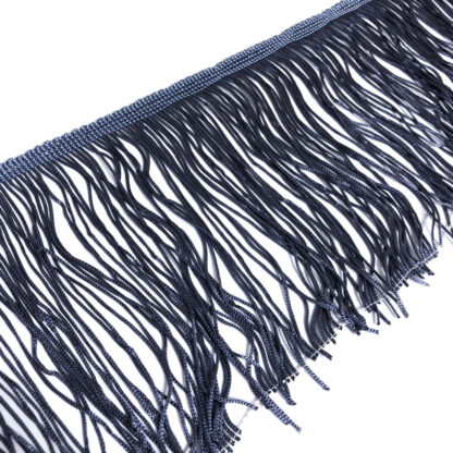 Greyish blue fringe by metre - width 150 mm