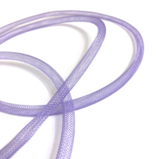 Flexible light purple mesh tube by metre - diametre 8 mm