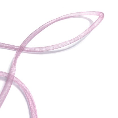 Flexible light pink mesh tube by metre - diametre 8 mm