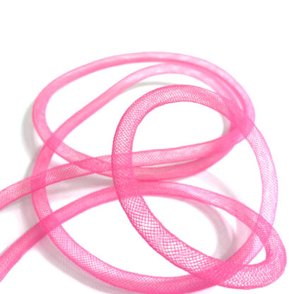 Flexible light pink mesh tube by metre - diametre 8 mm
