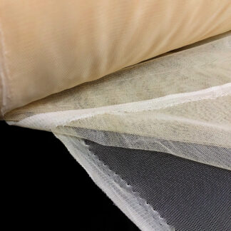 Soft cream yellow net fabric by metre - width 160 cm