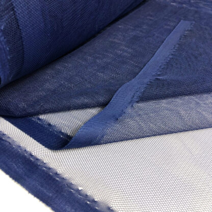 Soft navy net fabric by metre - width 160 cm