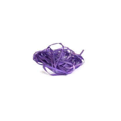 Hand-painted purple pure silk ribbon - width 2 mm - length 3 metres