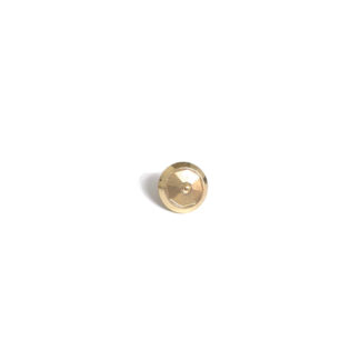 Faceted round dome golden metal jeans button - diametre 17 mm